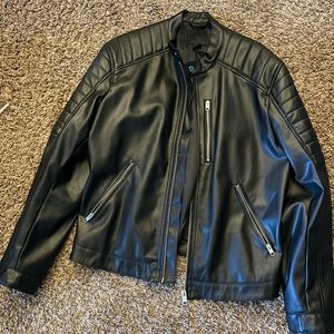 H&M Men’s Faux Leather Motorcycle Jacket